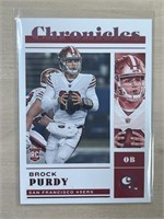 Brock Purdy Chronicles Pink Rookie Card