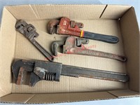 (4) Pipe Wrenches