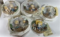 5 - precious moments decorator plates