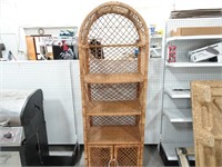 Wicker Shelving Unit - 16 x 28 x 77H