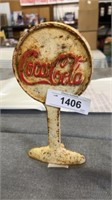 Coca-Cola cast-iron doorstop