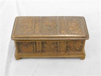 Fancy metal executive desk box for stamps,