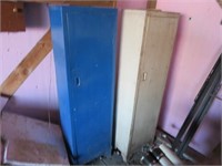 2-Metal Cabinets, blue & white 5ft. high