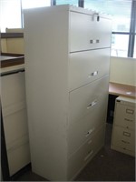5 Drawer Lateral Filing Cabinet W/Keys
