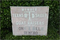 Texas T Sheep & Goat Raisers Assoc. Sign