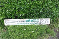 Double-sided Hardware Promotional Sign for Screws
