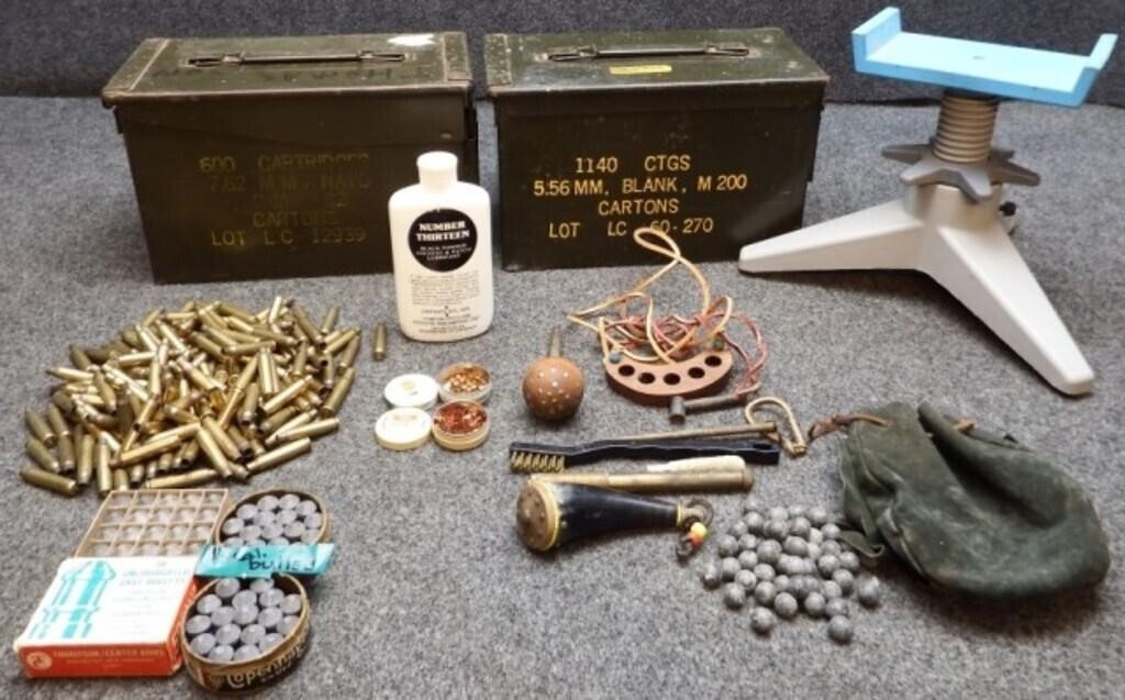 Black Powder Rifle Acc., Ammo Cans, Brass & More