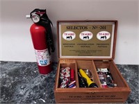Battery/Fire extinguisher lot