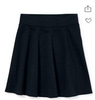 XS Girls Uniform Ponte Knit Skort - Black