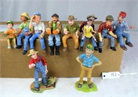 (10) Farm "People" Figurines, by Lowell Davis