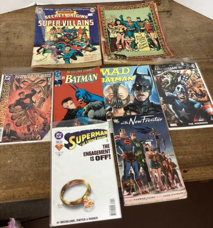 8 comic books