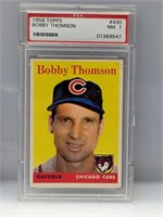1958 Topps PSA 7 (Near Mint) Bobby Thomson Cubs