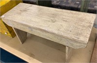 Small White Painted Bench