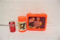 Vintage Flops In Space Lunch Box w/ Thermos As Is