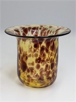 Artisan Mouth Blown Tortoise Shell Speckle Glass