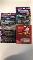 5 Johnny Lightning Muscle Cars-1/64 scale-new in