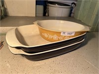 pyrex, misc baking dishes