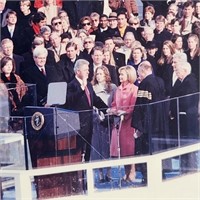 17" x 21" Framed Bill Clinton Inauguration Photo