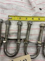 Set of 4 stainless eyes, used
