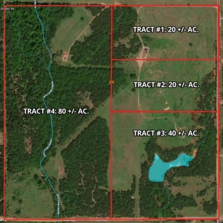8/1 160+/- Ac. (5 Tracts) | Carney/Perkins Area, Lincoln Co.