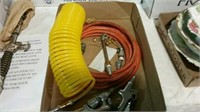 Assorted air hoses and nozzles