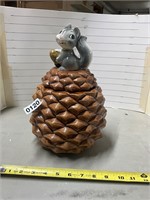 1960s Metlox - Squirrel on Pine Cone  cookie jar
