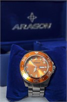 Aragon Divemaster Automatic Orange 50mm with Extra