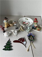 (12) Pieces Miniatures, Figurines, Porcelain,