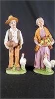 Set of 2 Vintage Ardco Porcelain Figurines
