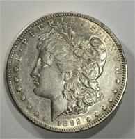 1892-S MORGAN DOLLAR AU