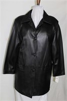 Italian Black leather jacket  S/M Retail $700.00