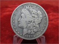 1885O-Morgan Silver dollar US coin.