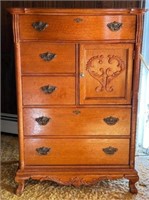 Lexington "Victorian Sampler" solid OAK dresser