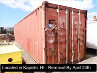 40' CONTAINER (NO REMOVAL BEFORE WEDNESDAY, APRIL