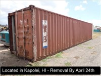 40' CONTAINER (NO REMOVAL BEFORE WEDNESDAY, APRIL