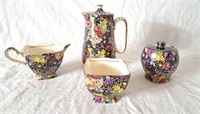 Royal Winton Grimwades tea pot, creamer, and