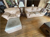 Leather Sofa, Loveseat and Chair