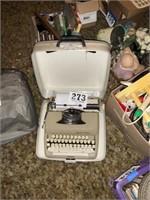 Typewriter with case