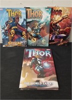 Four new Thor comics/magazines and one new Marvel