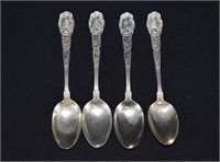 4 - 1910 Gorham Sterling Silver Tea Spoons