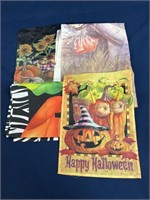 (4) Assorted Size outdoor flags, 12 1/2”x 17