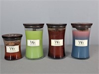 Lot Of Assorted Woodwick Candles