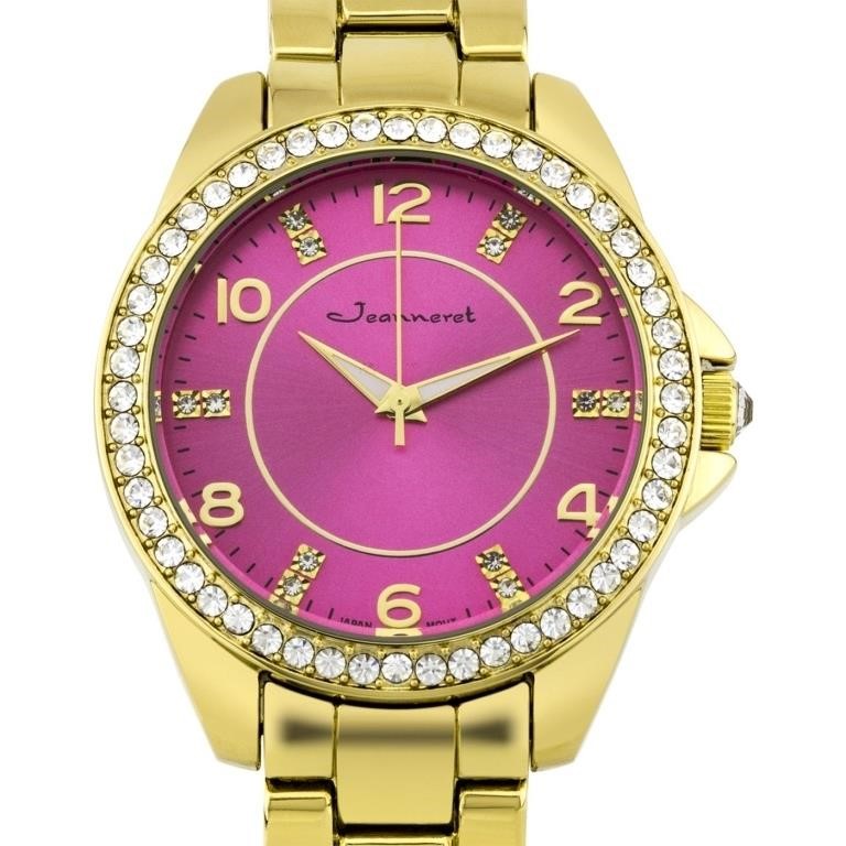 Jeanneret Elegant Crystal Bezel Ladies Watch