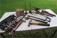 Hacksaw, Oil Cans, Misc tools