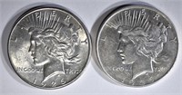 1926-D AU & 26-S BU PEACE DOLLARS