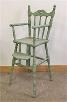 ANTIQUE CHILDS HIGH CHAIR