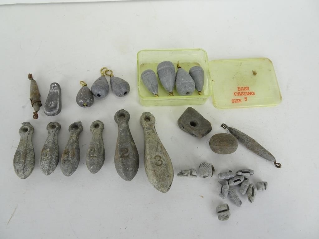Assorted Vintage Fishing Weights