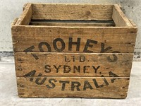 Original Wooden Tooheys Crate