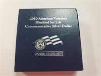 2010 American Veterans Silver Dollar