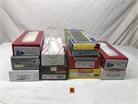 Variety of Train Model Cars & Boxcars